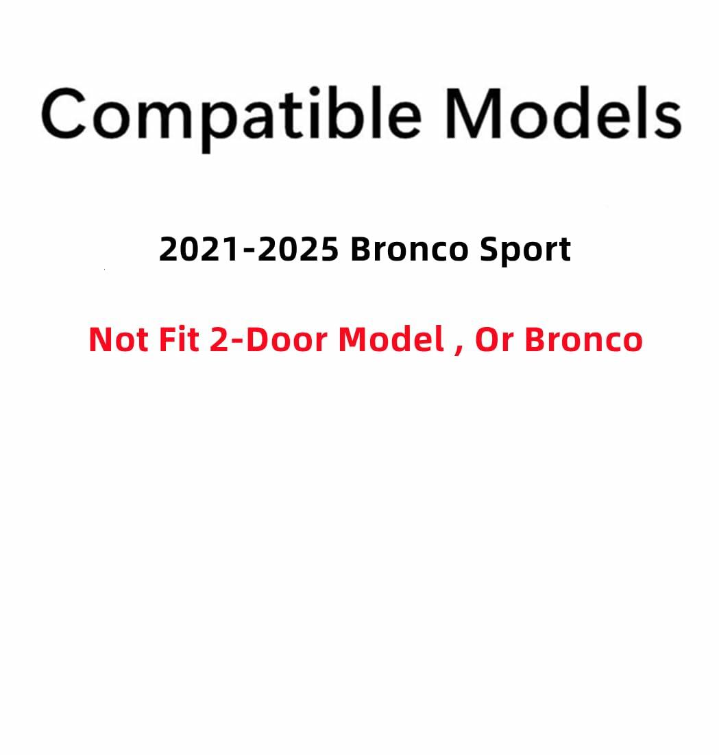 Driver Left Side Quarter Window Quarter Glass Compatible with Ford Bronco Sport 2021-2025 Models (Not for Bronco)