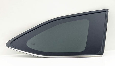 Chrome Moulding Style Passenger Right Side Quarter Window Quarter Glass Compatible with Toyota Highlander 2020-2025 Models