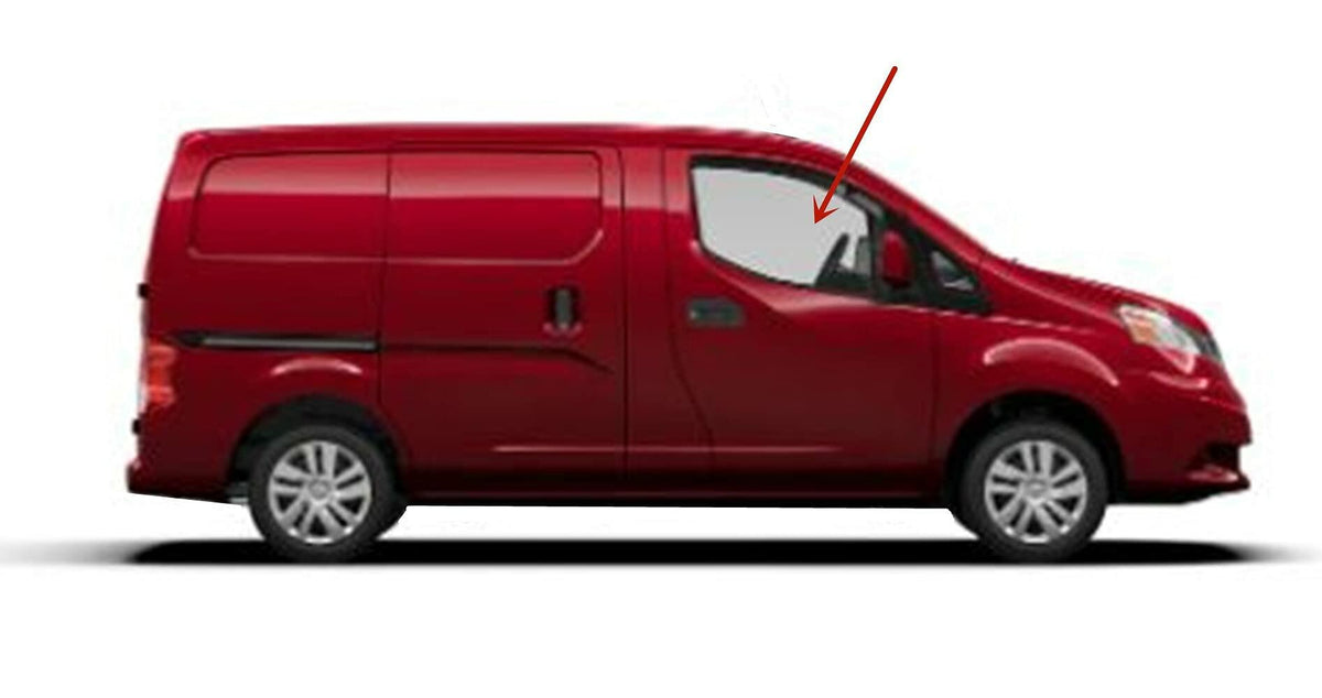 Passenger Right Side Front Door Window Door Glass Compatible with Chevrolet City Express 2014-2018 Models/Nissan NV200 2013-2021 Models