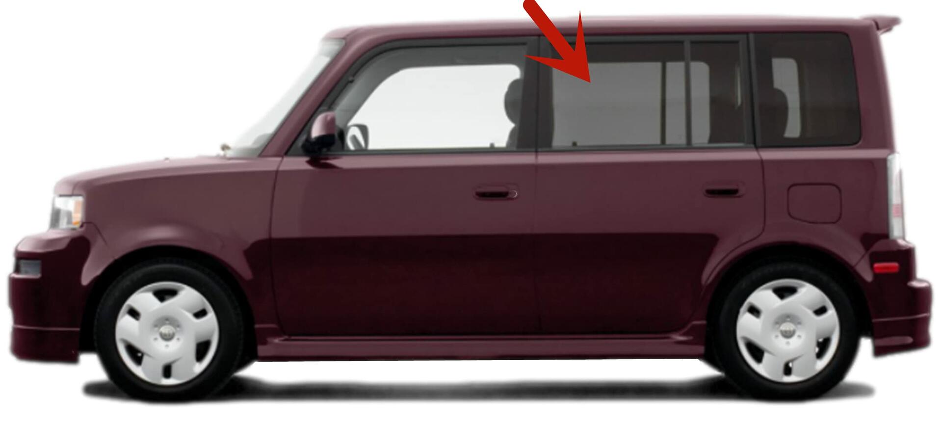 Driver Left Side Rear Door Window Door Glass Compatible with Scion XB 4 Door Hatchback 2004-2007 Models