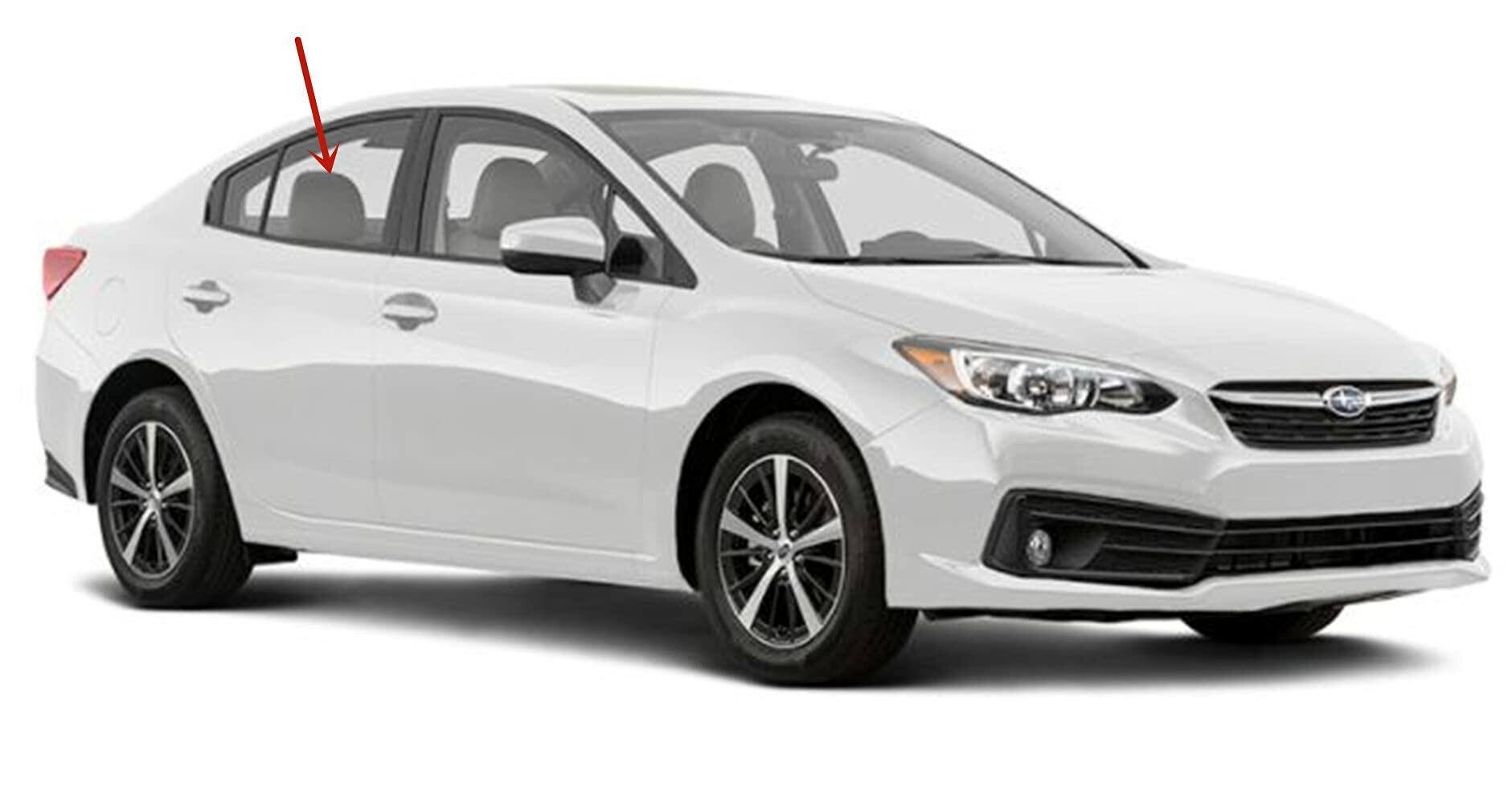 Passenger Right Side Rear Door Window Door Glass Compatible with Subaru Impreza 4 Door Sedan 2017-2023 Models