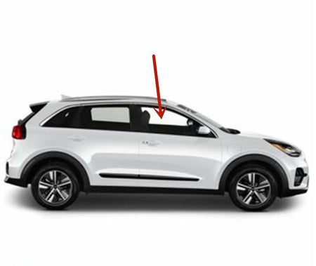 Passenger Right Side Front Door Window Door Glass Compatible with Kia Niro Hybrid 2017-2022 Models