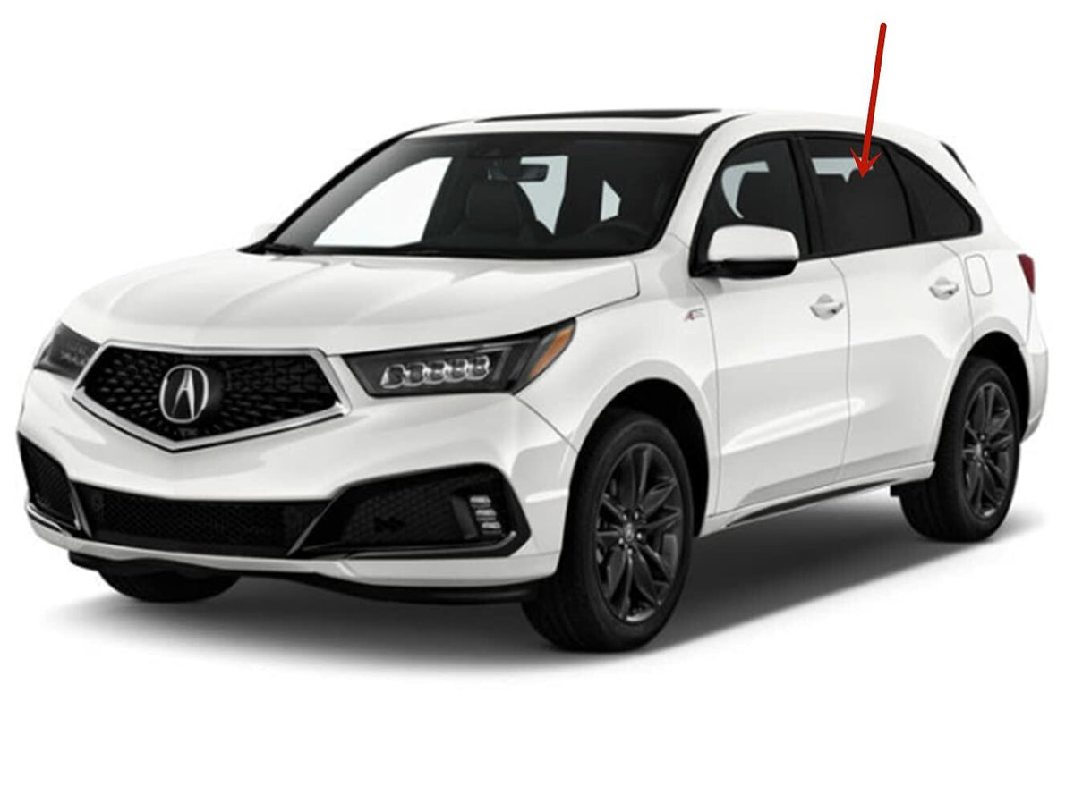 Driver Left Side Rear Door Window Door Glass Compatible with Acura MDX 2014-2020 Models