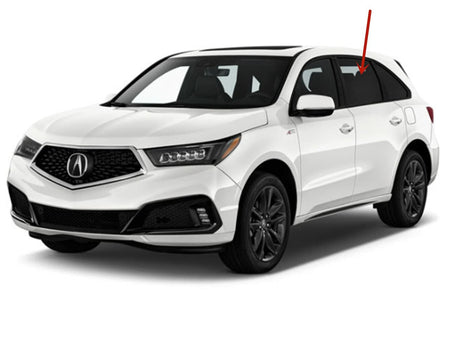 Driver Left Side Rear Door Window Door Glass Compatible with Acura MDX 2014-2020 Models
