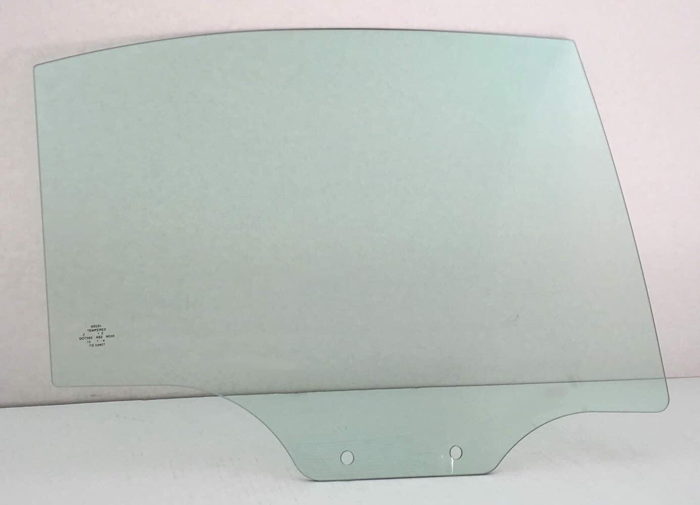 Passenger Right Side Rear Door Window Door Glass Compatible with Kia Rio 4 Door Sedan 2006-2011 Models