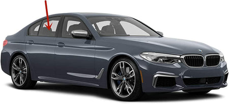 Passenger Right Side Rear Door Window Door Glass Compatible with BMW 530e / 530i / 540i / M550i 4 Door Sedan 2017-2023 Models