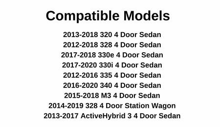 Driver Left Side Front Door Window Glass Compatible with BMW ActiveHybrid 3 & 320i & 330i & 330e & 335i & 340i 2012-2020 / M3 2015-2018 / 328d & 328i 2012-2018 4 Door Sedan & Wagon Models