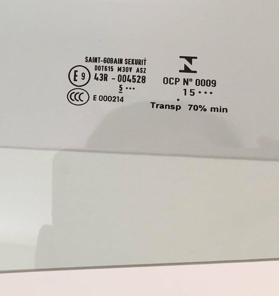 OEM Driver Left Side Door Window Door Glass Compatible with Fiat 500 / 500C / 500e 2012-2019 Models