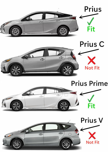 Driver Left Side Rear Door Window Door Glass Compatible with Toyota Prius / Prius Prime 2016-2022 Models