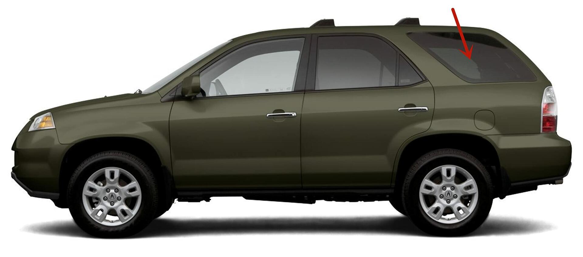 NAGD Driver Left Side Quarter Window Quarter Glass Compatible with Acura MDX 2001-2006 SUVs