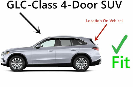 Heated With Antenna Without Alarm Wire Style Back Window Back Glass Compatible with Mercedes Benz GLC-Class 2023-2026 Models