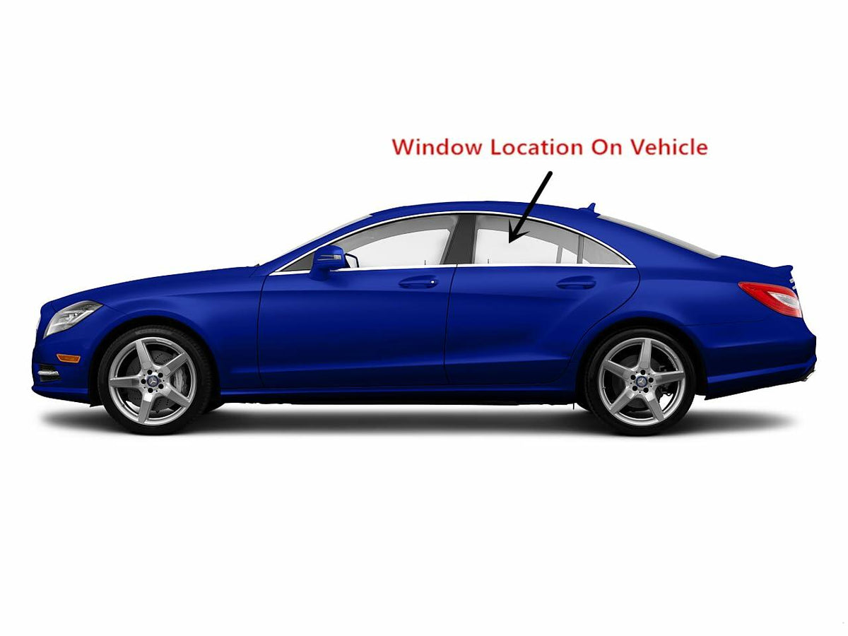 OEM Driver Left Side Rear Door Window Door Glass Compatible with Mercedes Benz CLS63AMG / CLS550 / CLS400 4 Door Coupe 2012-2018 Models
