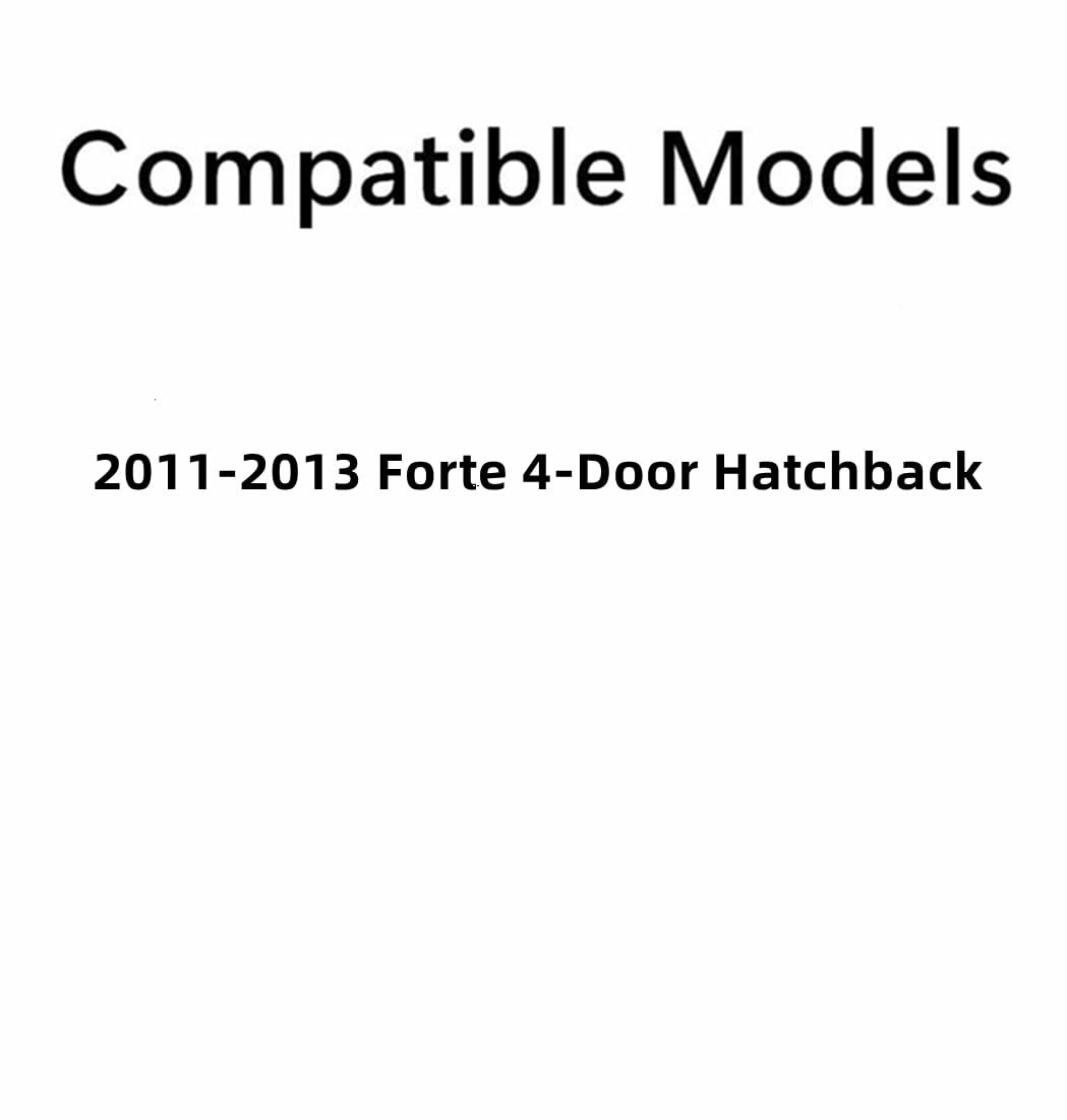 Driver Left Side Rear Door Window Door Glass Compatible with Kia Forte 4 Door Hatchback 2011-2013 Models