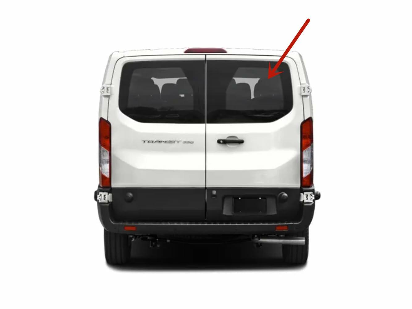Heated Rear Back Window Back Glass Passenger Right Side Compatible with Ford Transit 83.2" Low-Roof Van 2015-2026 Models (Not for Mid/High Roof Transit, or Transit Connect)