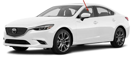 Tempered Driver Left Side Front Door Window Door Glass Compatible with Mazda 6 2014-2016 & 2018-2021 Models