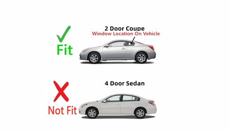 OEM Driver Left Side Quarter Window Quarter Glass Compatible with Nissan Altima 2 Door Coupe 2008-2013 Models