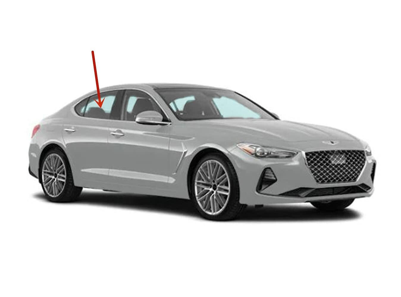 OEM Made Passenger Right Side Rear Door Window Door Glass Compatible with Genesis G70 2019-2025 Models