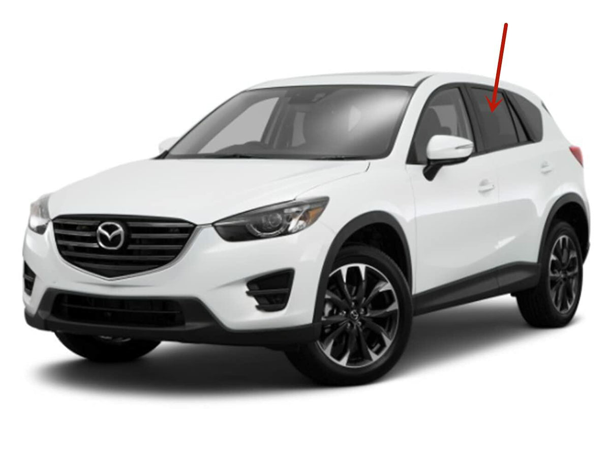 Driver Left Side Rear Door Window Door Glass Compatible with Mazda CX-5 2013-2016 Models
