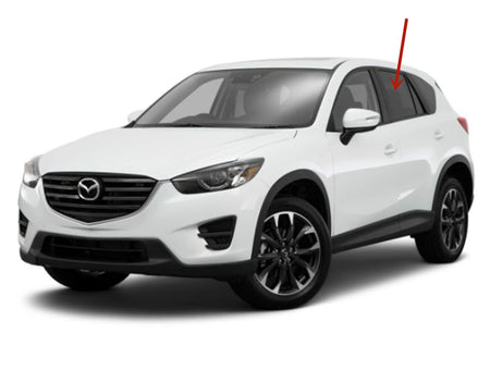 Driver Left Side Rear Door Window Door Glass Compatible with Mazda CX-5 2013-2016 Models