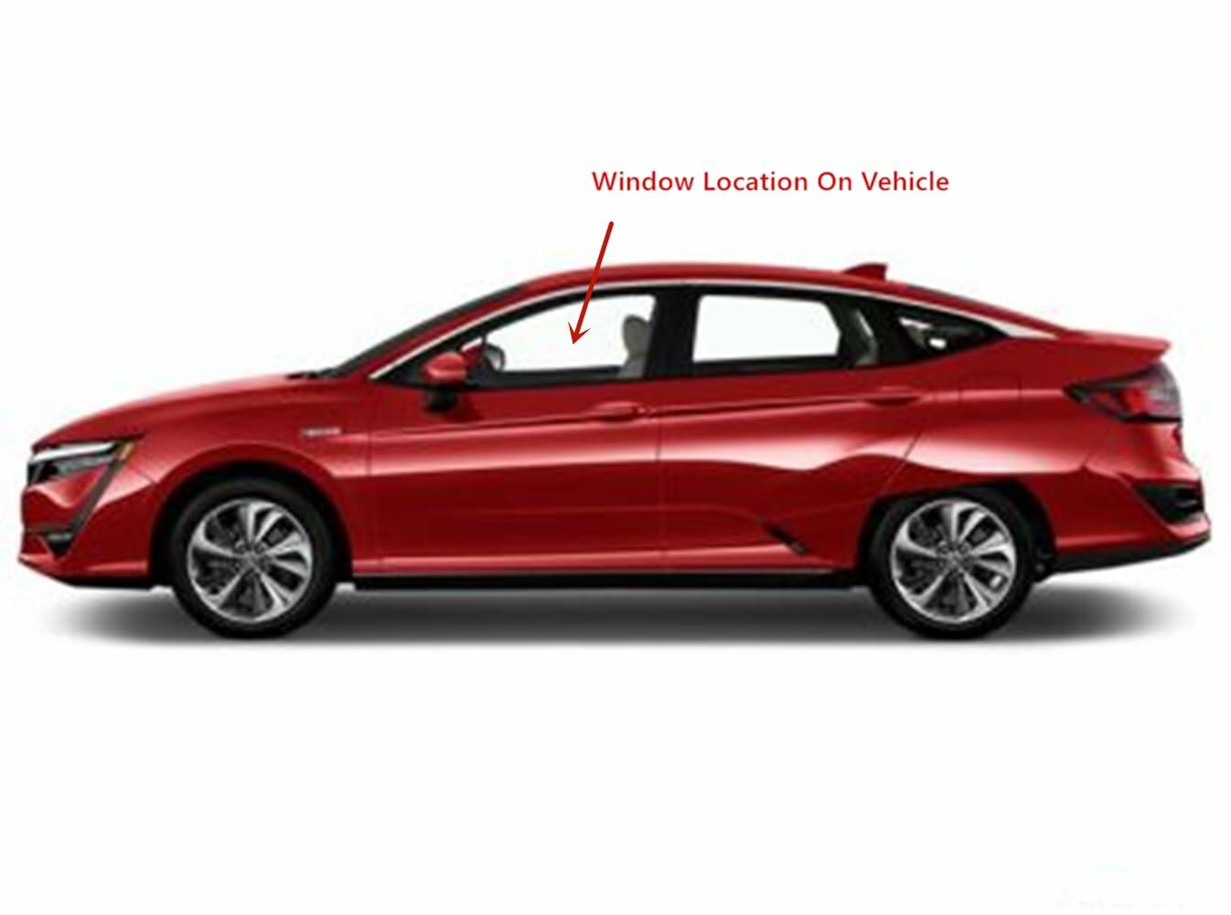Driver Left Side Front Door Window Door Glass Laminated Compatible with Honda Clarity 2018-2021 Models
