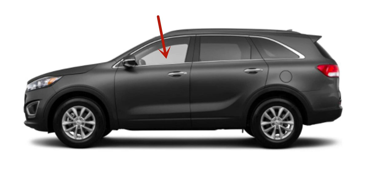 Tempered Driver Left Side Front Door Window Door Glass Compatible with Kia Sorento 2016-2020 Models