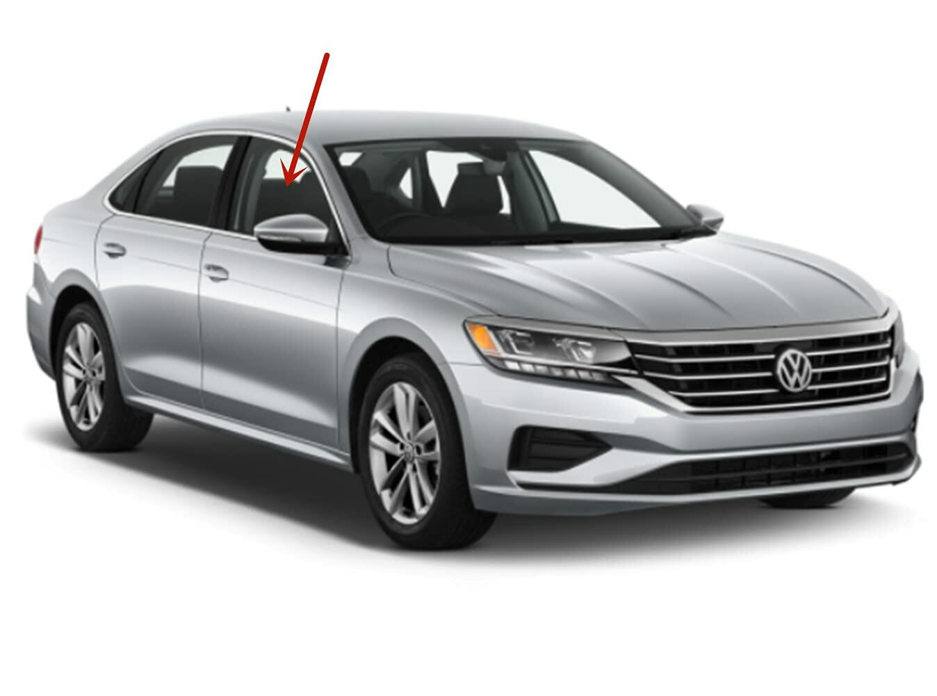 OEM Passenger Right Side Front Door Window Door Glass Compatible with Volkswagen Passat 4 Door Sedan 2012-2022 Models