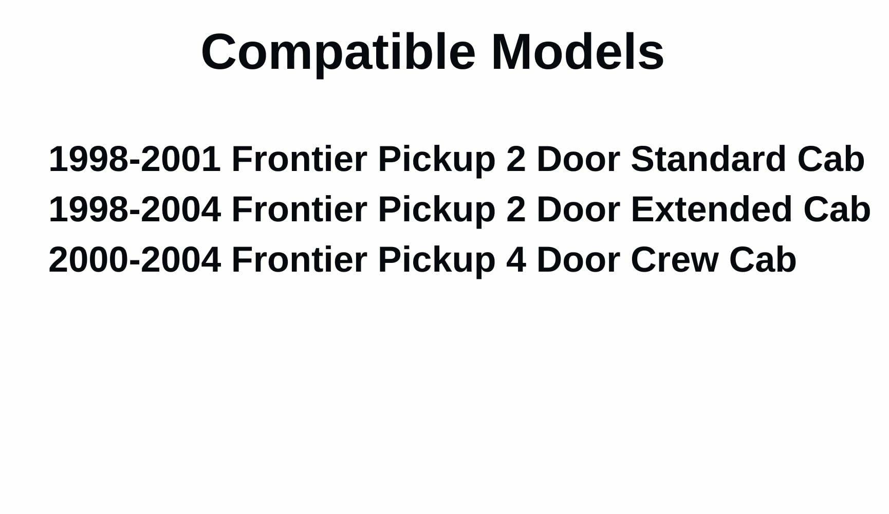Rear Sliding Window Glass Back Slider Compatible with Nissan Frontier Pickup 1998-2004 Models