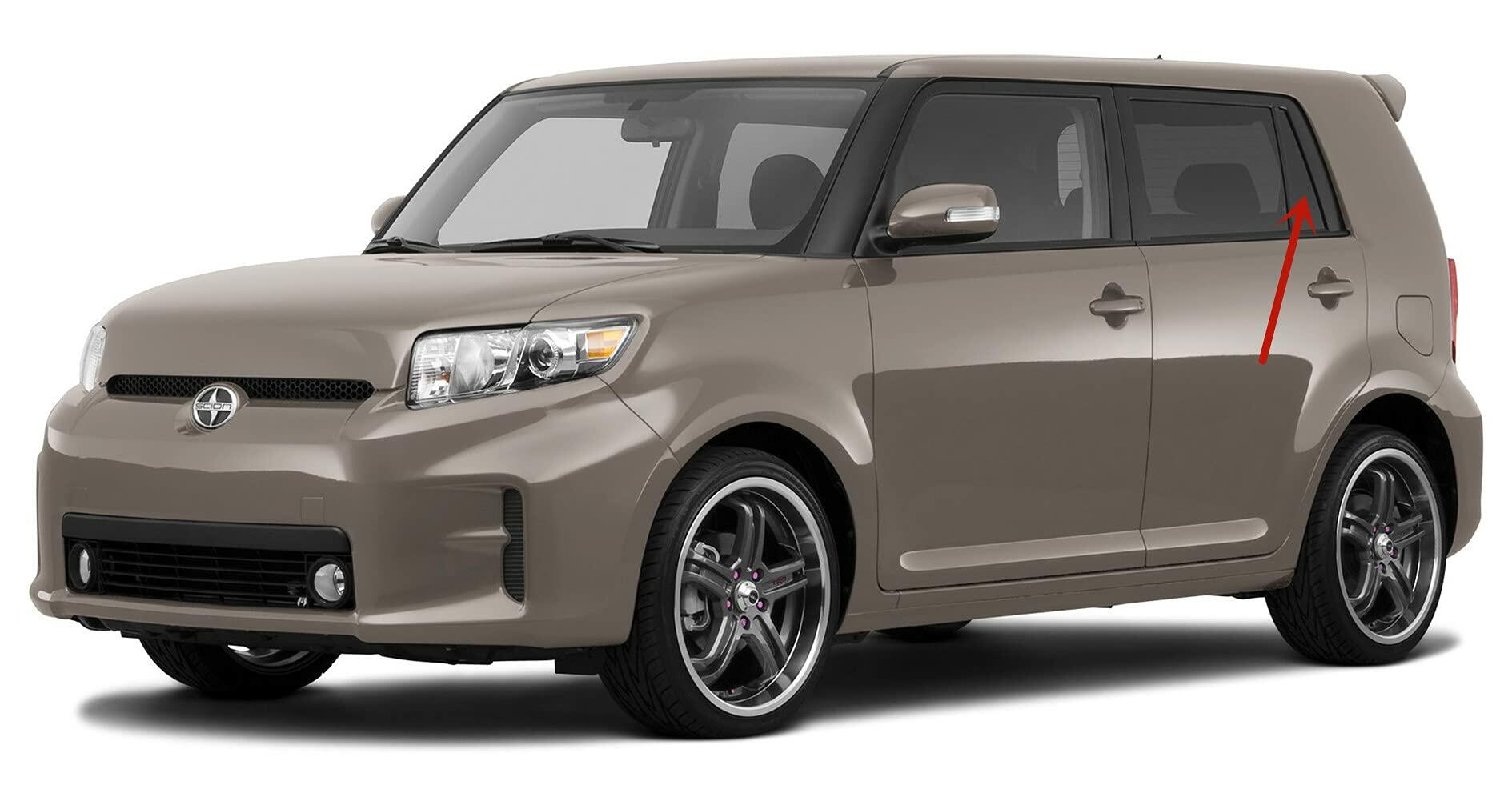 Driver Left Side Rear Vent Glass Vent Window Compatible with Scion XB 2008-2015 Models