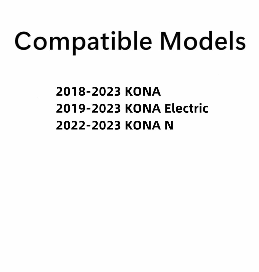 Tempered Driver Left Side Rear Quarter Window Quarter Glass Compatible with Hyundai Kona / Kona N / Kona Electric 2018-2023 Models
