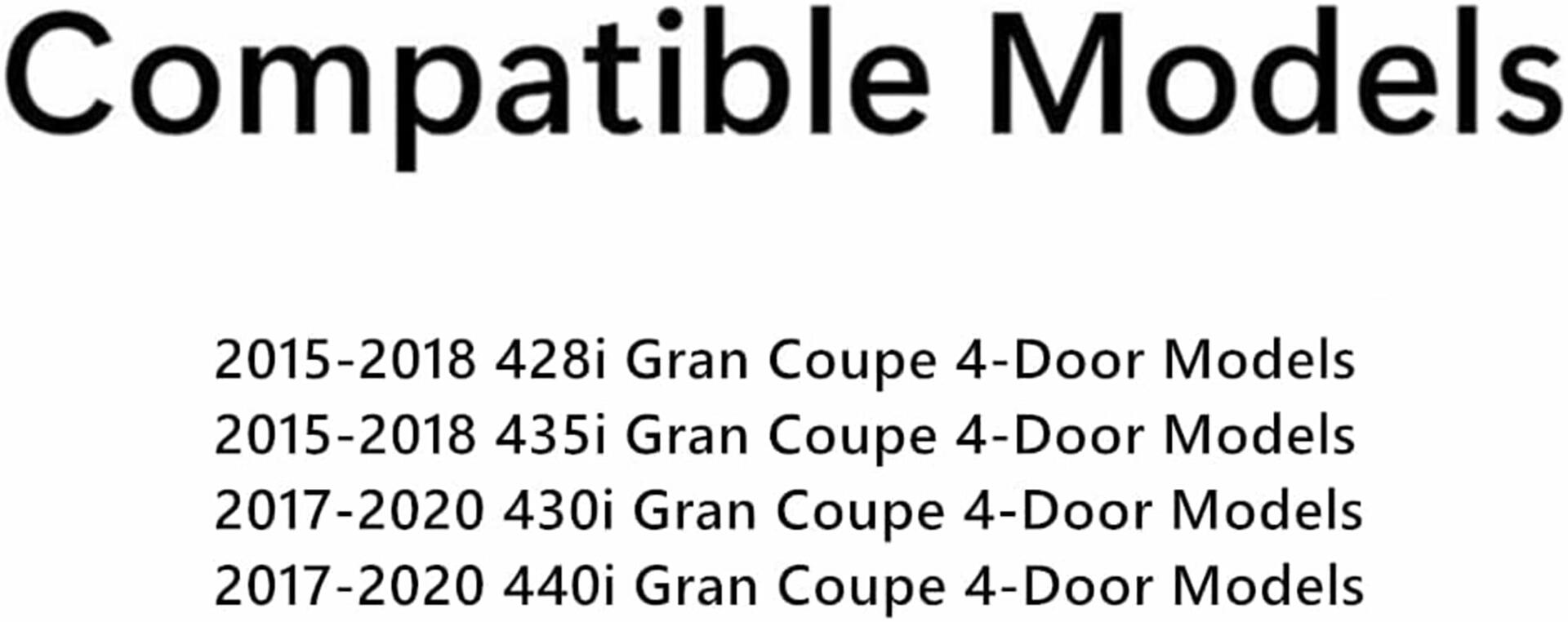 OEM Driver Left Side Front Door Window Door Glass Compatible with BMW 428i Gran Coupe / 430i Gran Coupe / 435i Gran Coupe / 440i Gran Coupe 2015-2020 Models