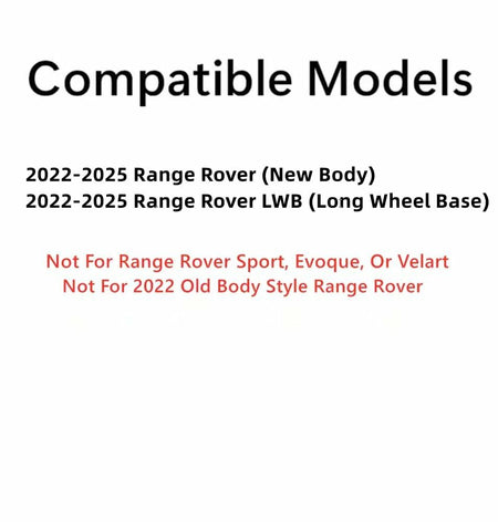 Heated Rear TailGate LiftGate Back Window Back Glass Compatible with Land Rover Range Rover (New) / Range Rover LWB (Long Wheel Base) 2022-2025 Models