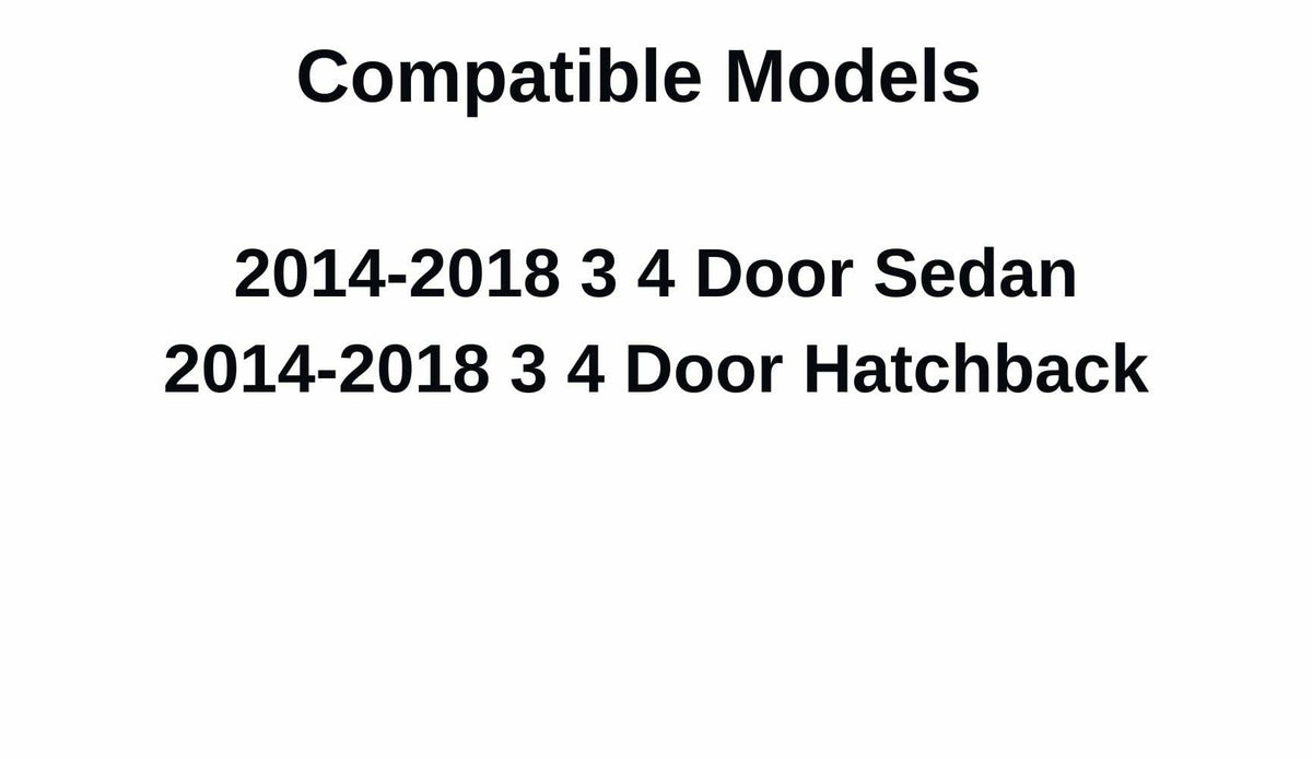OEM Driver Left Side Rear Door Window Door Glass Compatible with Mazda 3 2014-2018 Models