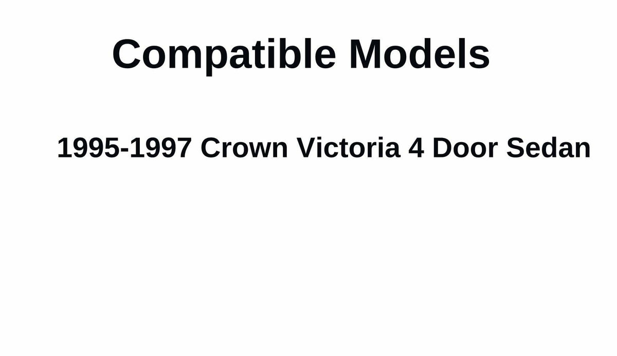 Driver Left Side Rear Door Window Door Glass Compatible with Ford Crown Victoria 1995-1997 Models