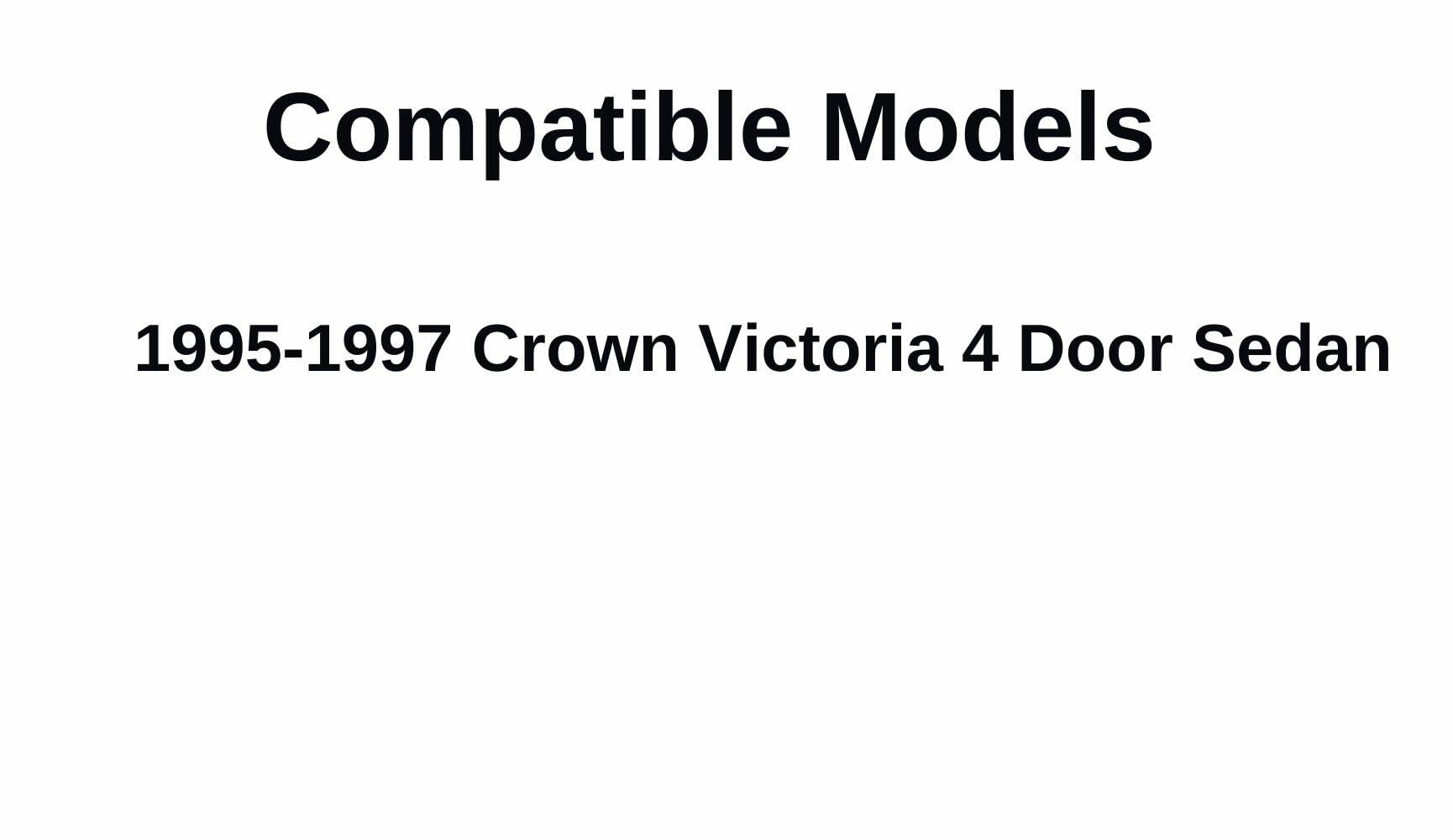 Driver Left Side Rear Door Window Door Glass Compatible with Ford Crown Victoria 1995-1997 Models