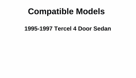 Passenger Right Side Rear Vent Window Vent Glass Compatible with Toyota Tercel 4 Door Sedan 1995-1997 Models