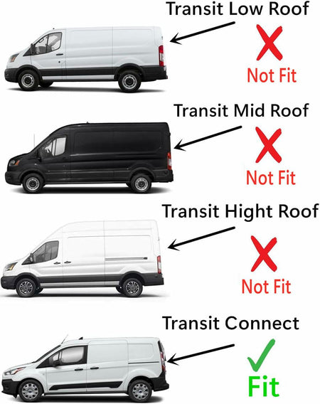 Back Window Back Glass Driver Left Side Compatible with Ford Transit Connect 2010-2013 Models