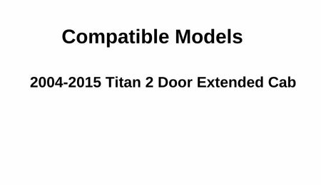 Driver Left Side Rear Quarter Window Quarter Glass Compatible with Nissan Titan 2 Door Extended Cab 2004-2015 Models