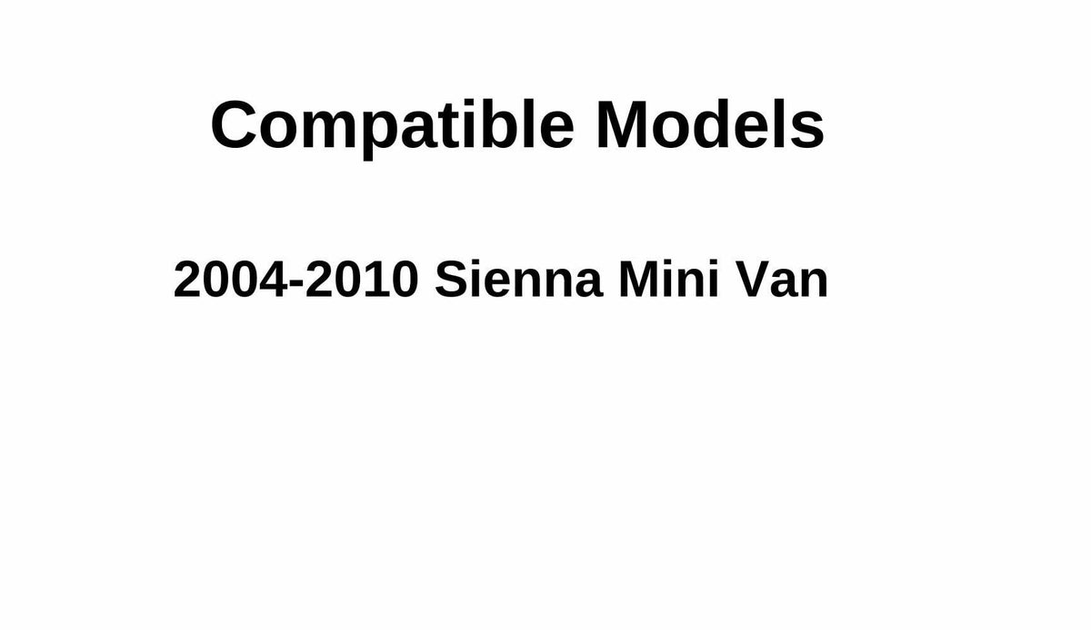 Movable Driver Left Side Quarter Window Quarter Glass Compatible with Toyota Sienna 2004-2010 Models