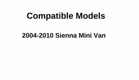 Movable Driver Left Side Quarter Window Quarter Glass Compatible with Toyota Sienna 2004-2010 Models