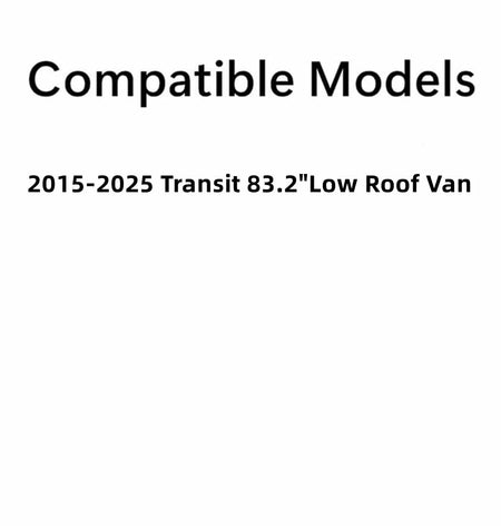 Privacy OEM Driver Left Side Rear Stationary Sliding Cargo Door Window Door Glass Compatible with Ford Transit 83.2" Low-Roof Van 2015-2025 Models