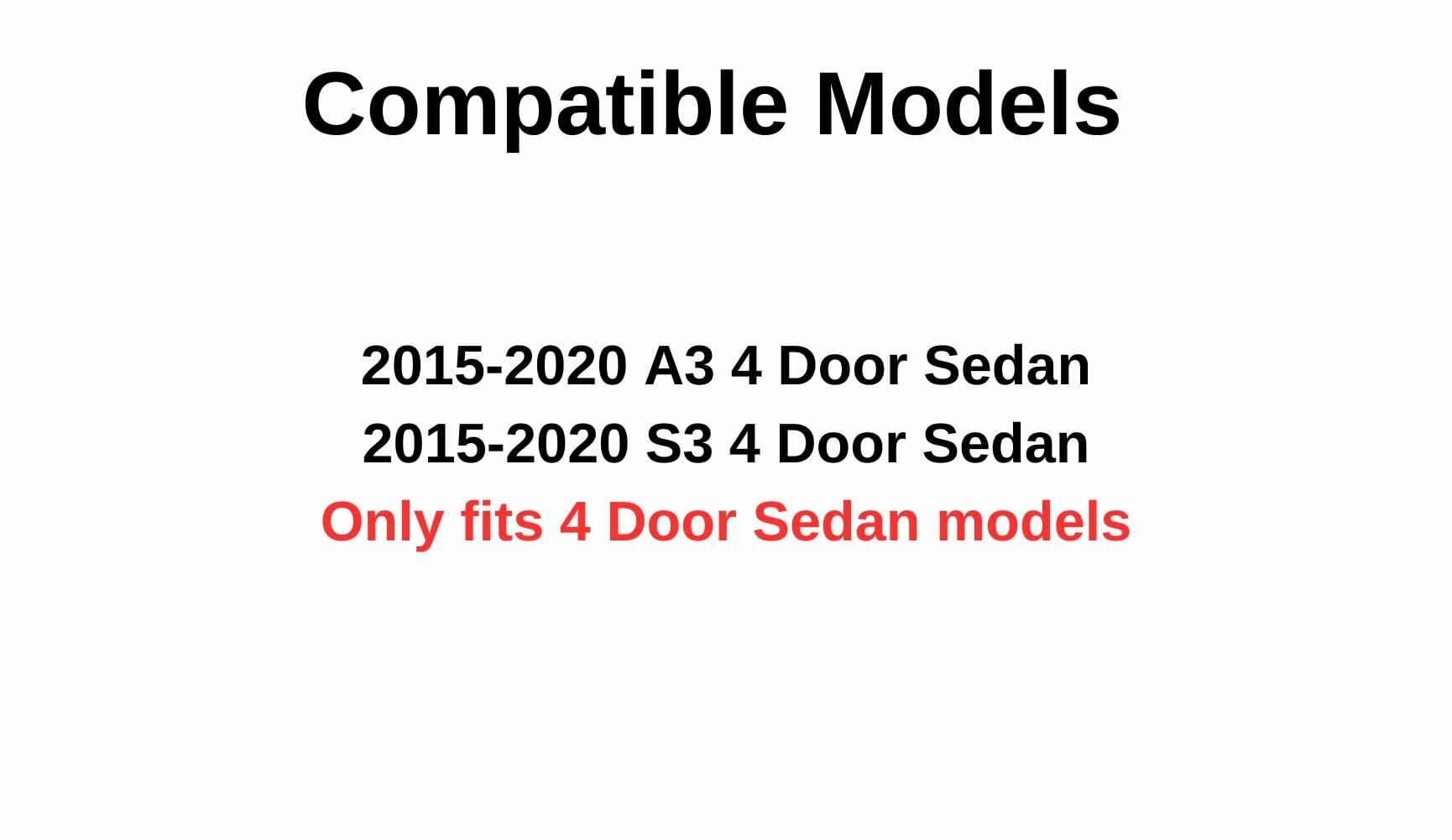 OEM Passenger Right Side Front Door Window Door Glass Compatible with Audi A3 / S3 4 Door Sedan 2015-2020 Models