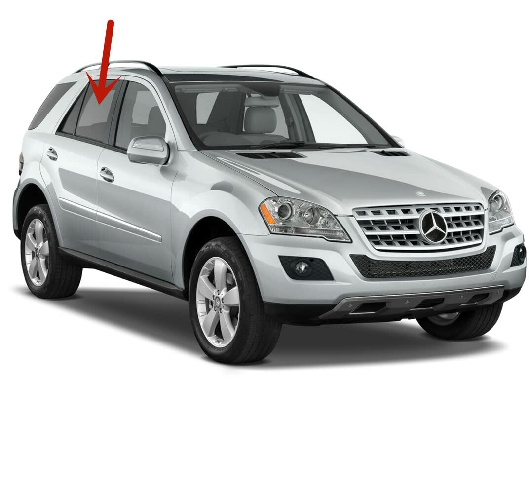 Passenger Right Side Rear Door Window Door Glass Compatible with Mercedes Benz ML320 ML350 ML450 ML500 ML550 ML63AMG 2006-2011 Models