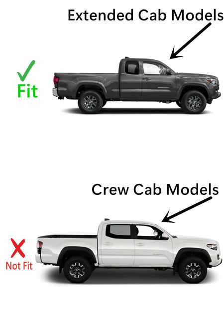 Passenger Right Side Rear Quarter Window Quarter Glass Compatible With Toyota Tacoma 2&4 Door Extended Cab Pickup 2005-2015 Models