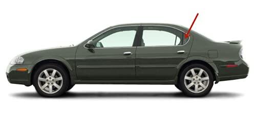 Driver Left Side Rear Vent Glass Vent Window Compatible with Nissan Maxima/Infiniti I30 4 Door Sedan 1995-1999 Models