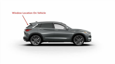 Heated Rear Tailgate Liftgate Back Window Back Glass Compatible with Infiniti QX50 2019-2025 Models