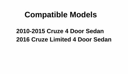 Driver Left Side Rear Vent Window Vent Glass Compatible with Chevrolet Cruze 2010-2015 / Cruze Limited 2016 4 Door Sedan Models