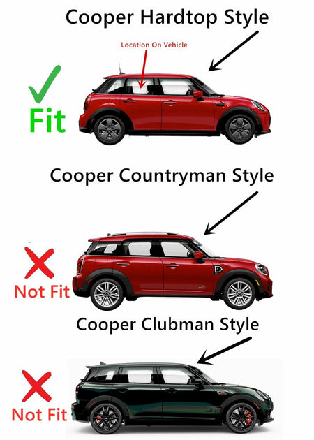Passenger Right Side Rear Door Window Door Glass Compatible with Mini Cooper Hardtop 4-Door Hatchback 2015-2024 Models