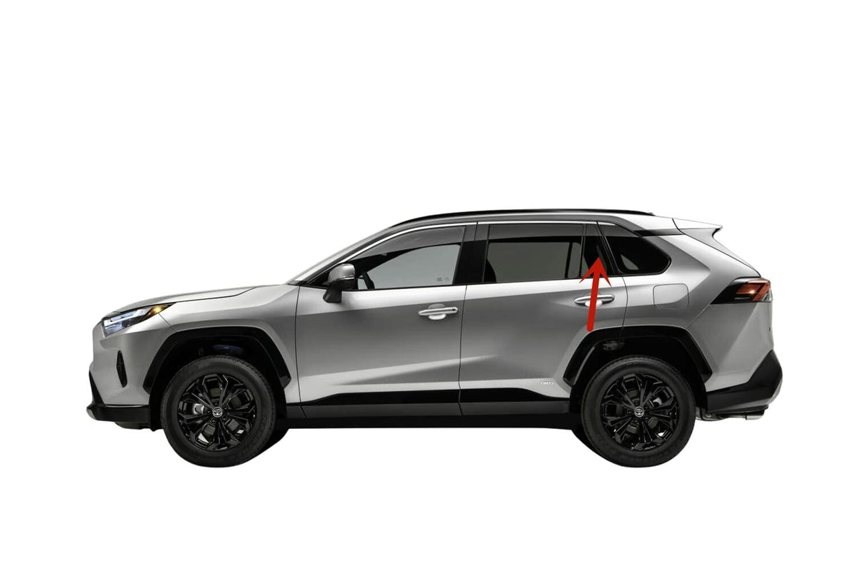 Driver Left Side Rear Vent Window Privacy Glass Compatible with Toyota RAV4 / RAV4 Prime / RAV4 Plug-in Hybrid 2019-2025 Models