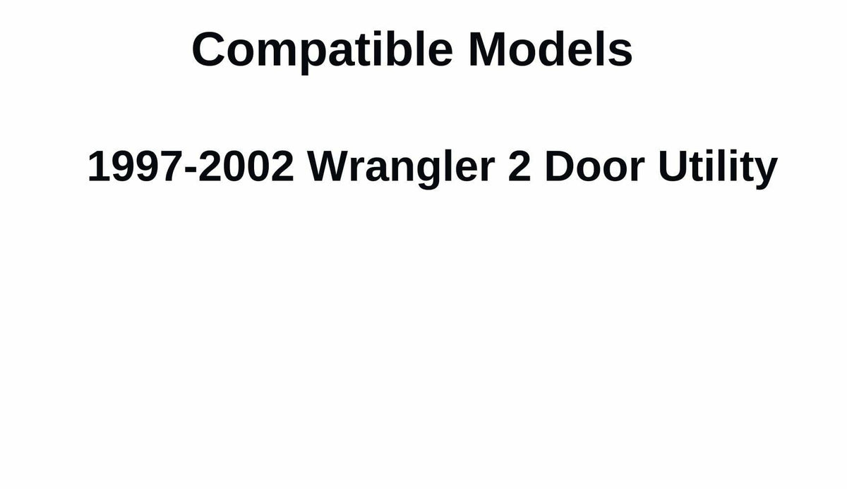 Glass Only Privacy Heated Rear Back Window Back Glass Compatible with Jeep Wrangler 1997-2002 Models