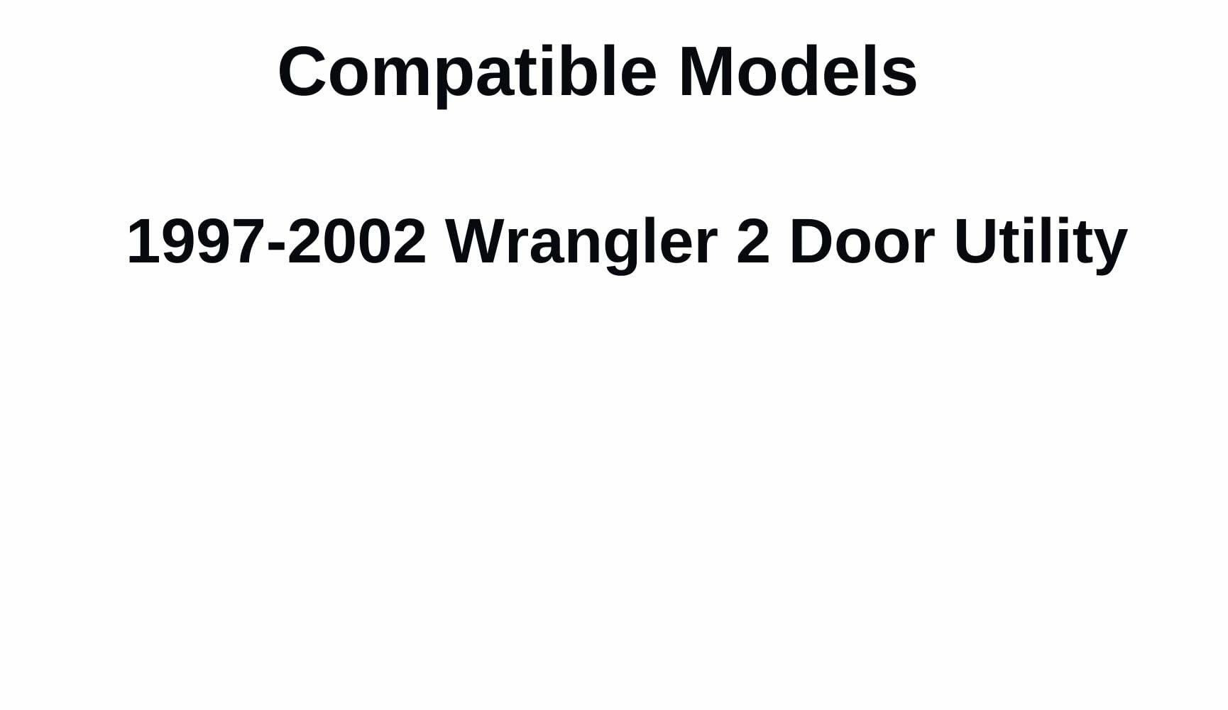 Glass Only Privacy Heated Rear Back Window Back Glass Compatible with Jeep Wrangler 1997-2002 Models